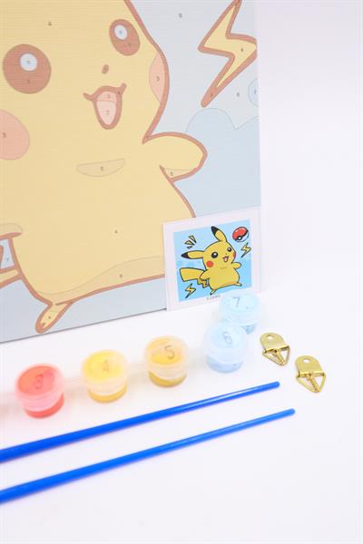 Pikachu Number Painting Sayılarla Boyama Tablo