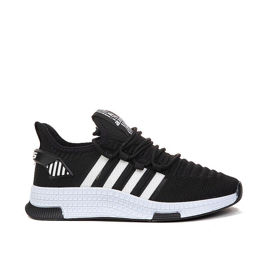 Siyah Beyaz Renk Hafif Rahat Unisex Sneaker Yürüyüş Ayakkabısı