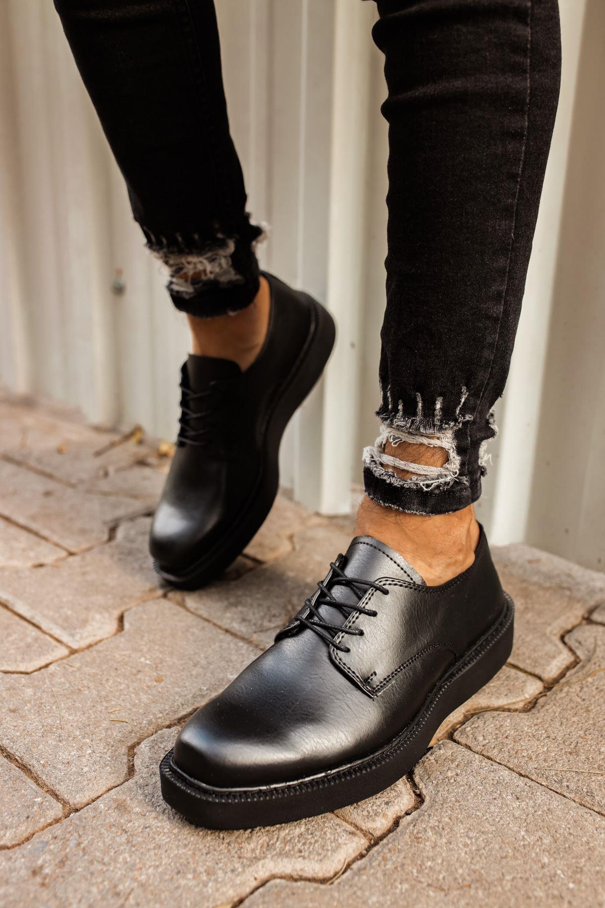 umitarafal CH001 FST Classic Lace Erkek Ayakkabı SIYAH