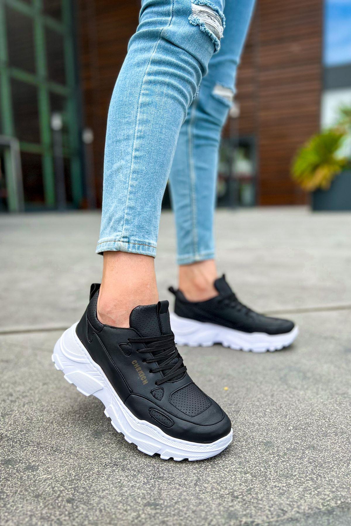 umitarafal CH089 CBT Low Top Lace Up Erkek Ayakkabı SIYAH