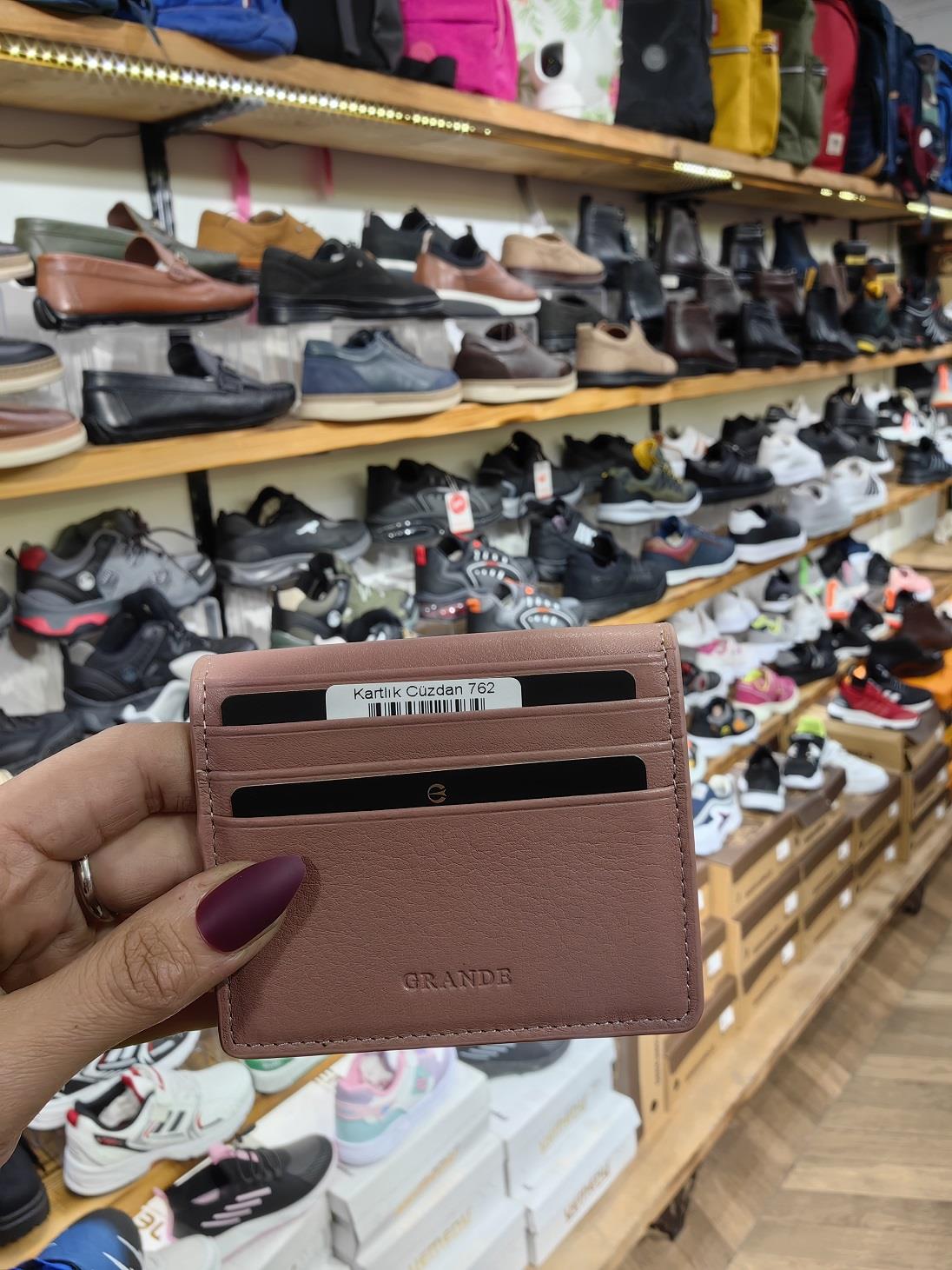 Unisex Hakiki Deri Çok Bölmeli Çok Gözlü El Yapımı Kağıt Para Bölmeli Kartlık Cüzdan