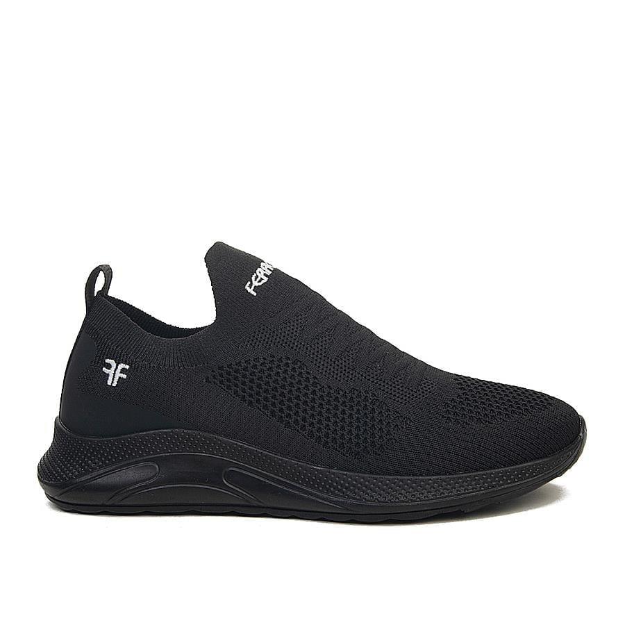 Siyah Renk Hafif Rahat Unisex Sneaker Bağcıksız Yürüyüş Ayakkabısı