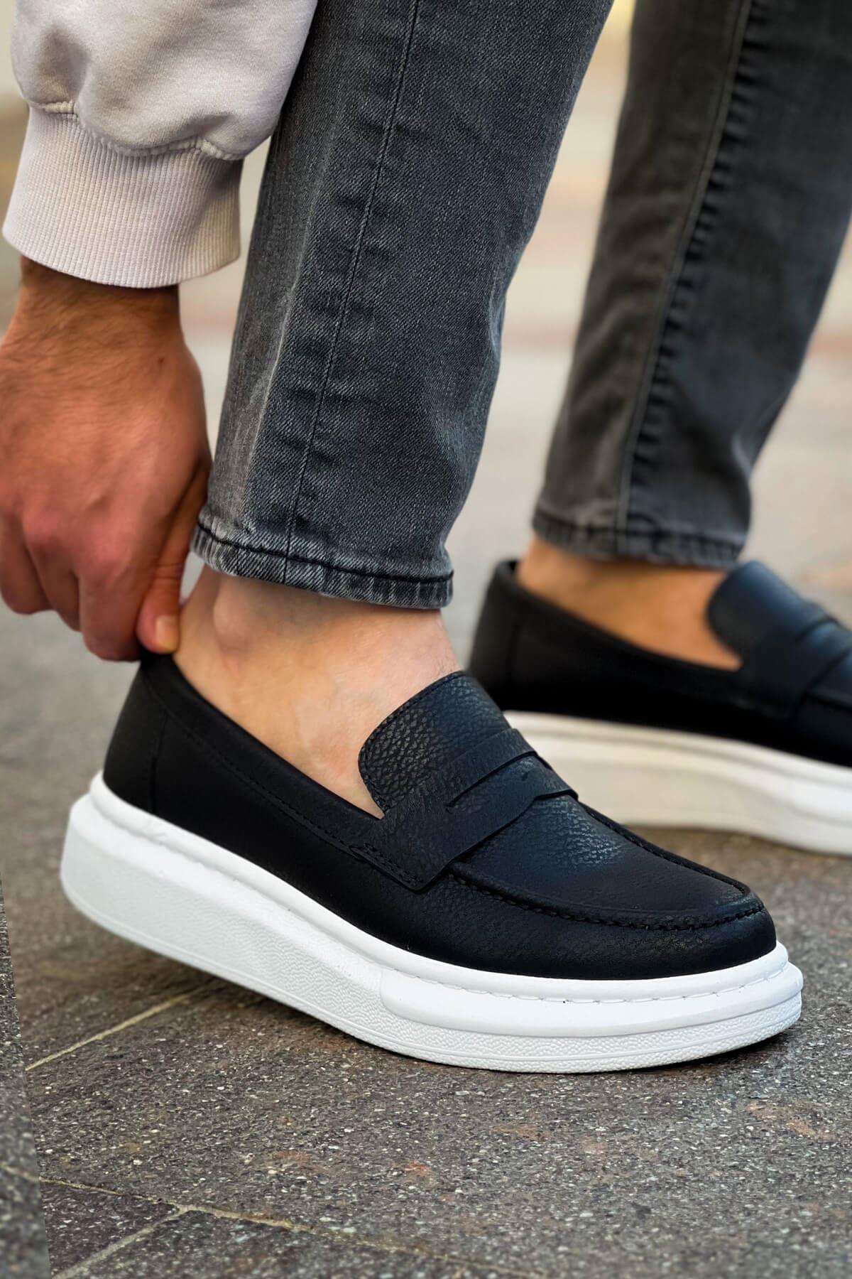 umitarafal Robert - RS615 Siyah  Erkek Loafer Ayakkabı SIYAH