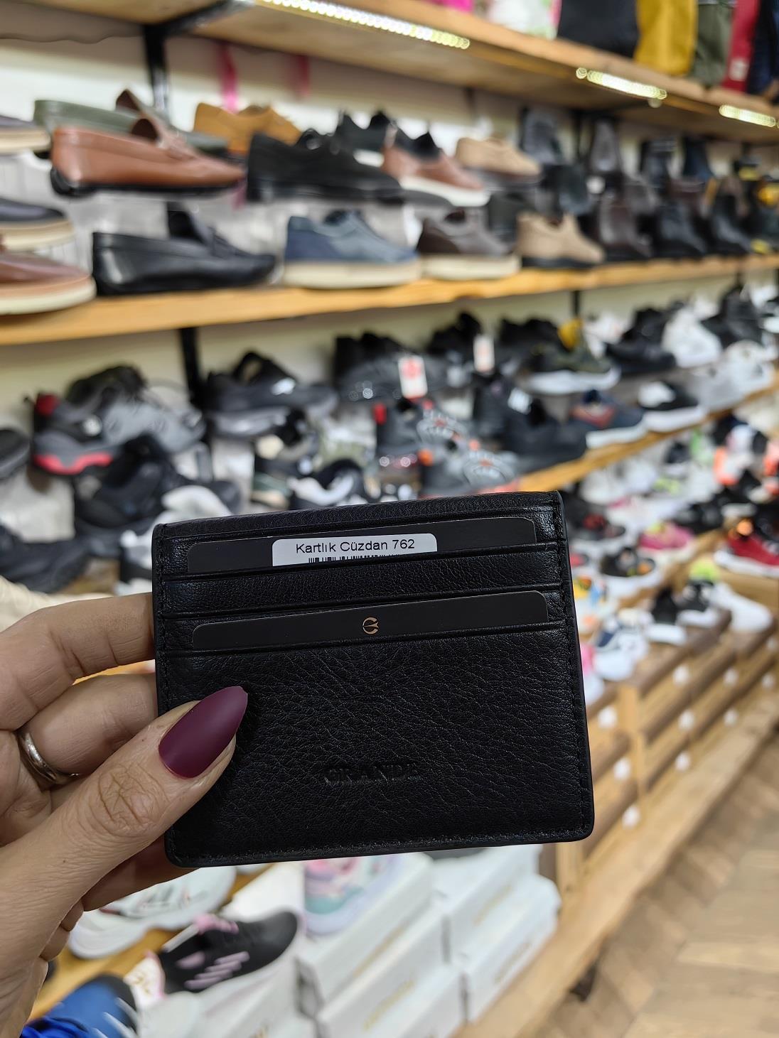 Unisex Hakiki Deri Çok Bölmeli Çok Gözlü El Yapımı Kağıt Para Bölmeli Kartlık Cüzdan