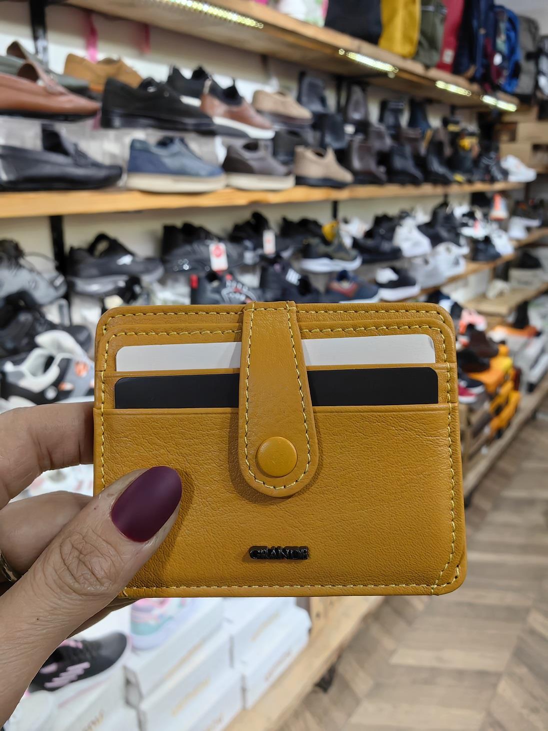 Unisex Hakiki Deri Çok Bölmeli El Yapımı Kartlık Cüzdan