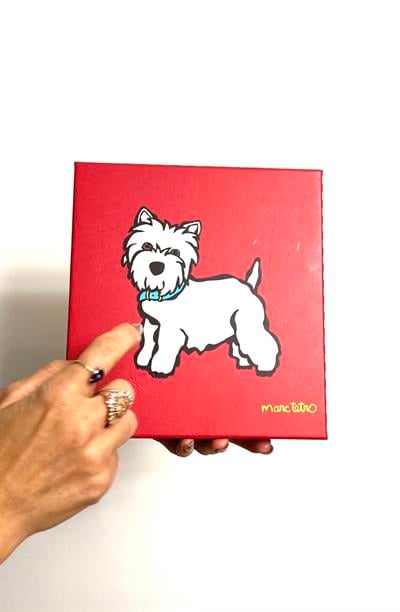 KIRMIZI WESTIE CÜZDAN SETİ