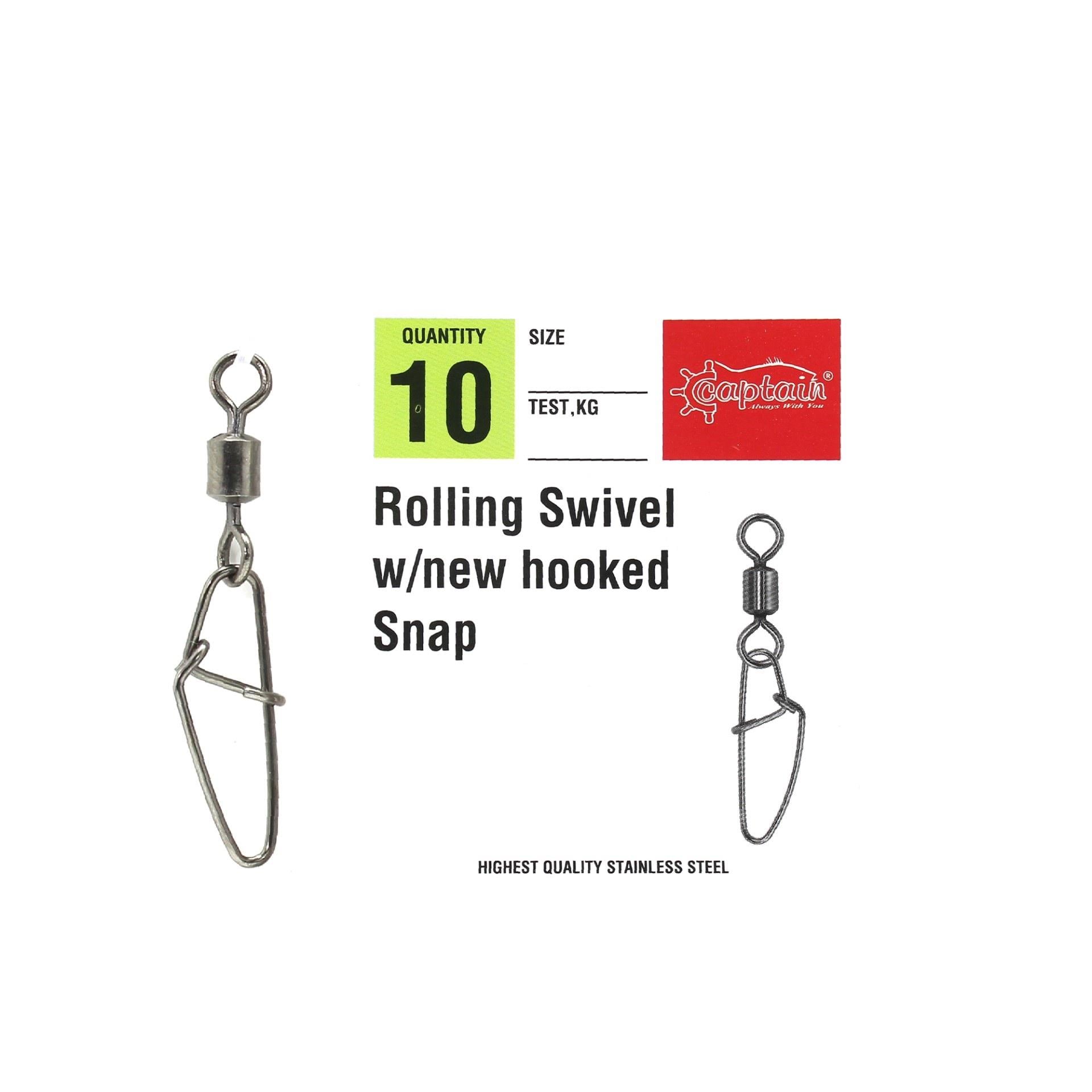 Captain 5033 New Hoked Klips 10lu Paket Black Nikel