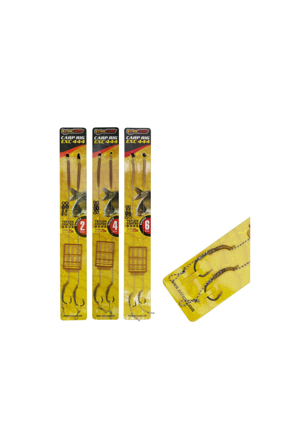 Exc 222 Sazan Boili Takımı Teflon İğneli 25lb No:4