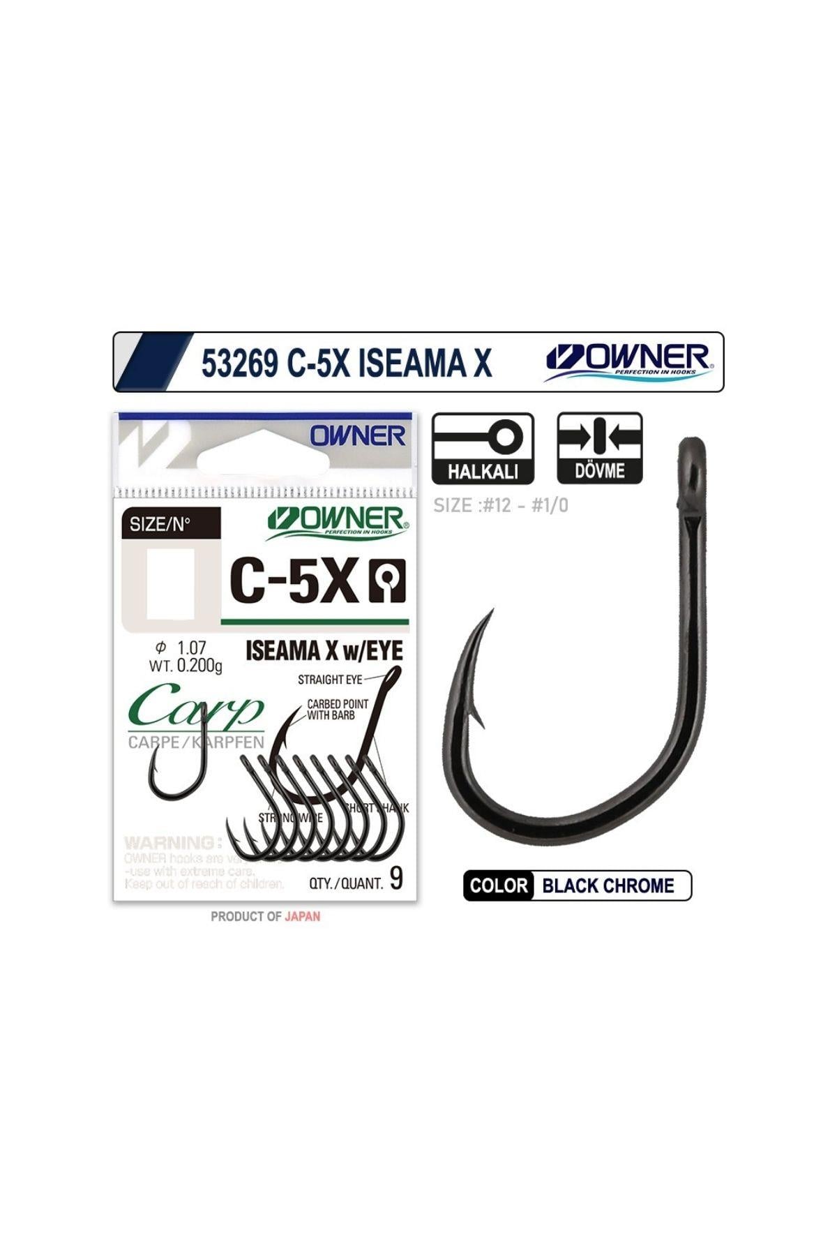 Owner 53269 C-5x iseama X Black Chrome Sazan İğnesi
