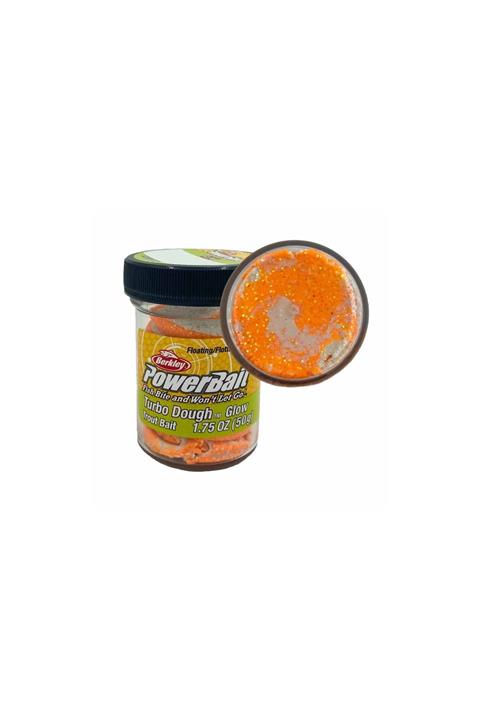 Berkley Powerbait Trout Dough Glow/Orange/White