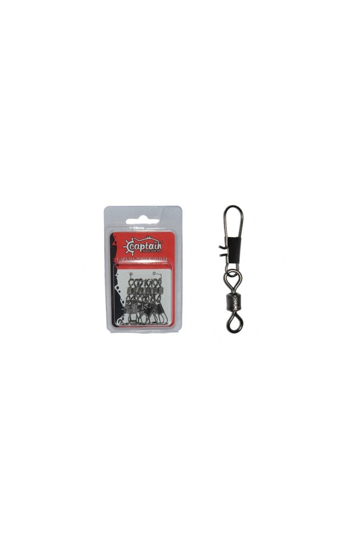 Captain 5023 Kilitli Klips İnox 10'lu Paket Black Nikel NO 3