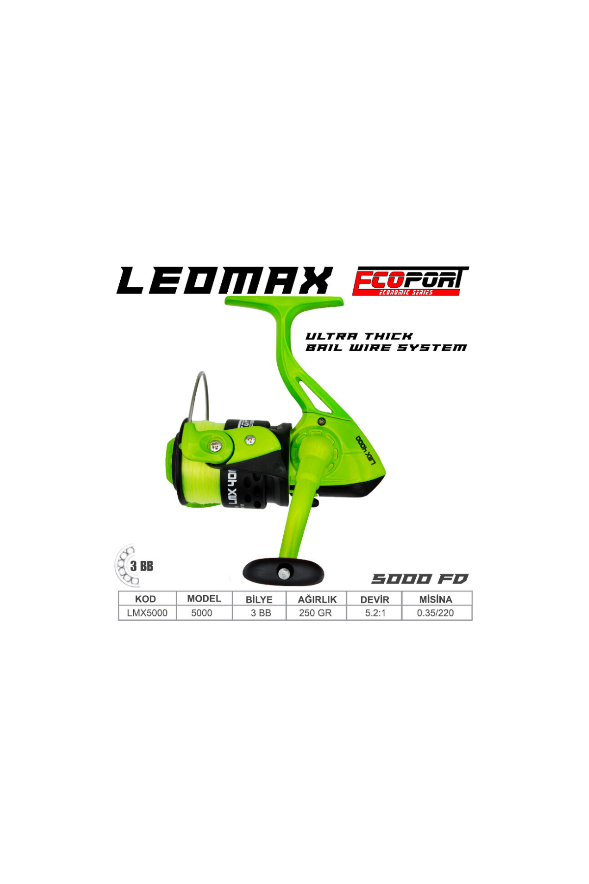 Leomax 5000 3 bb Yeşil