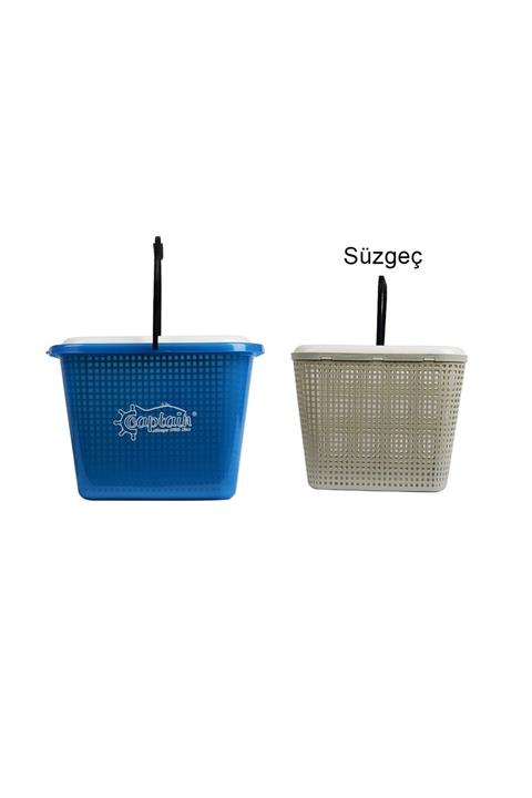 Captain Balıkçı Kovası Süzgeçli 10 Litre