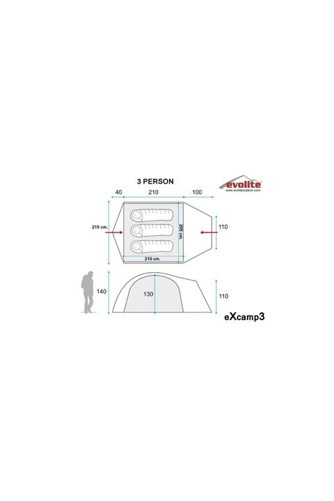 Evolite Excamp 3 Pro Çadır - 4 Mevsim