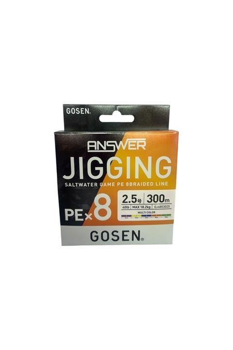 Gosen Jigging Answer PE 8 Örgü Jig ve Tai Rubber İpi 300mt Multi 40lb