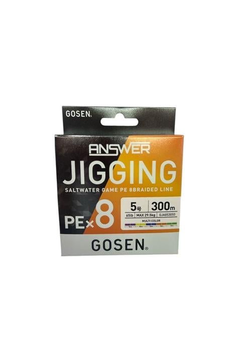Gosen Jigging Answer PE 8 Örgü Jig ve Tai Rubber İpi 300mt Multi 65lb