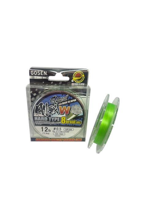 Gosen W8 Hard Type PE 8 Örgü Spin 0.5 İp Misina A.Yeşil 150mt