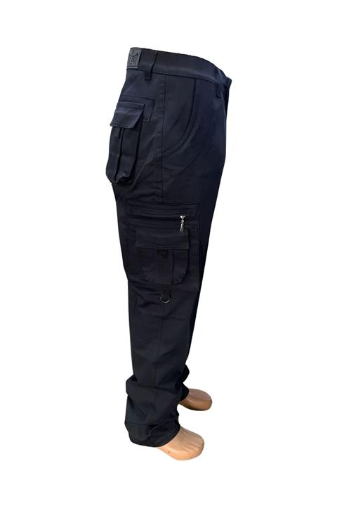 Kargo Cepli Pantolon Siyah