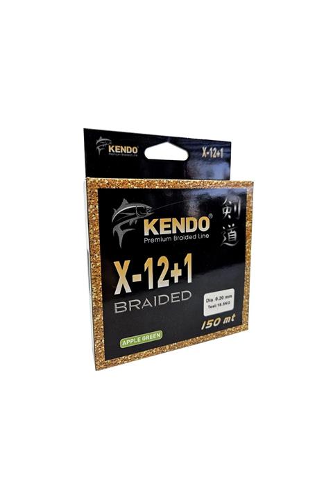 Kendo X-12+1 Braided 150m Apple Green Örgü İp 0,20mm
