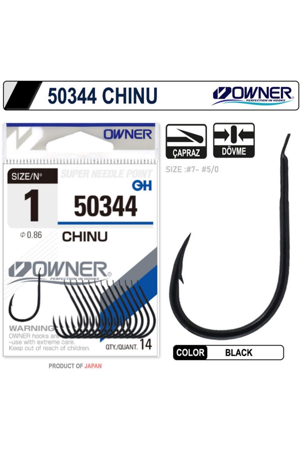 Owner 50344 Chinu Black İğne No:1/0
