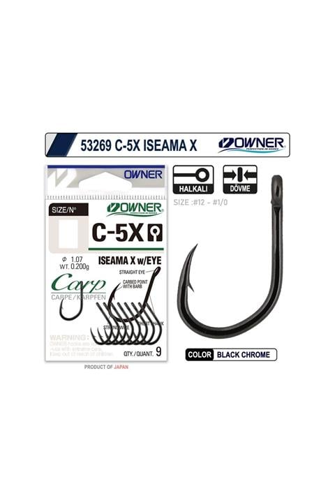 Owner 53269 C-5x iseama X Black Chrome Sazan İğnesi