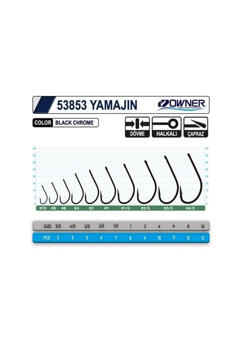 Owner 53853 Yamajin With Eye Black Chrome İğne