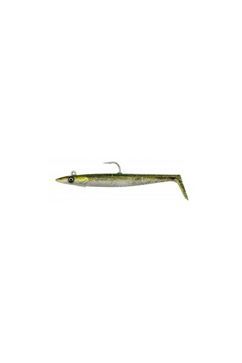 Savage Gear Sandeel V2 14 cm 33 gr 2+1 Green Silver