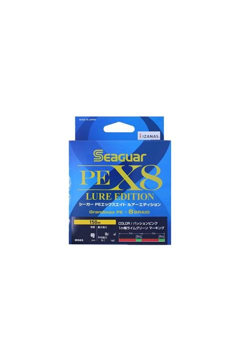 Seaguar Lure Edition PE 8 Örgü Spin İp Misina 1.0 150mt Multi Color 0.165 mm