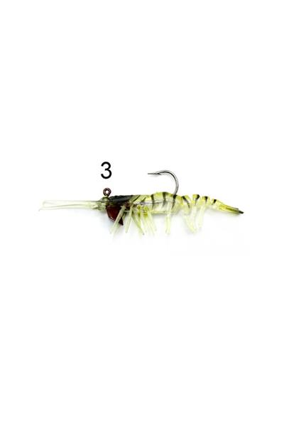 Captain 3049 Magic Shrimp 3D Silikon Karides 76mm 5.5gr Suni Yem