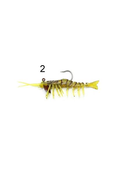 Captain 3049 Magic Shrimp 3D Silikon Karides 76mm 5.5gr Suni Yem