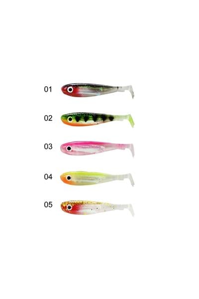 Captain 3074 Duck Tail Soft 9cm Levrek Silikonu 5li Paket Suni Yem