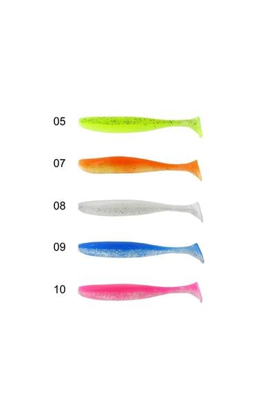Captain 3075 Shad Tail Soft 10cm Levrek Silikonu 5li Paket Suni Yem