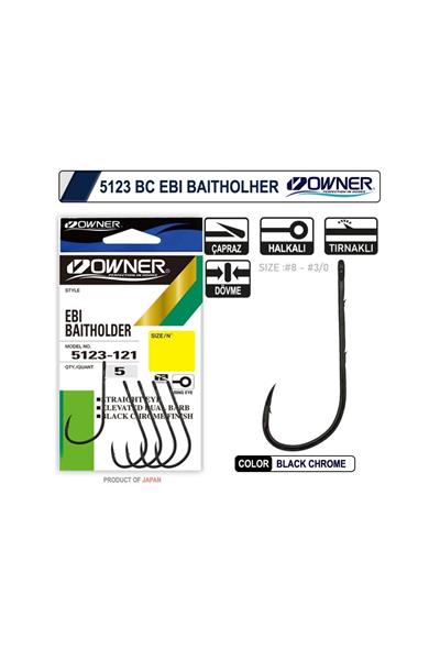Owner 5123 Ebi Baitholder Black Chrome İğne