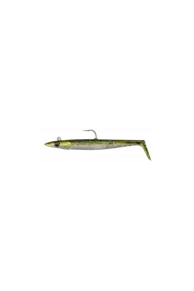 Savage Gear Sandeel V2 14 cm 33 gr 2+1 Green Silver