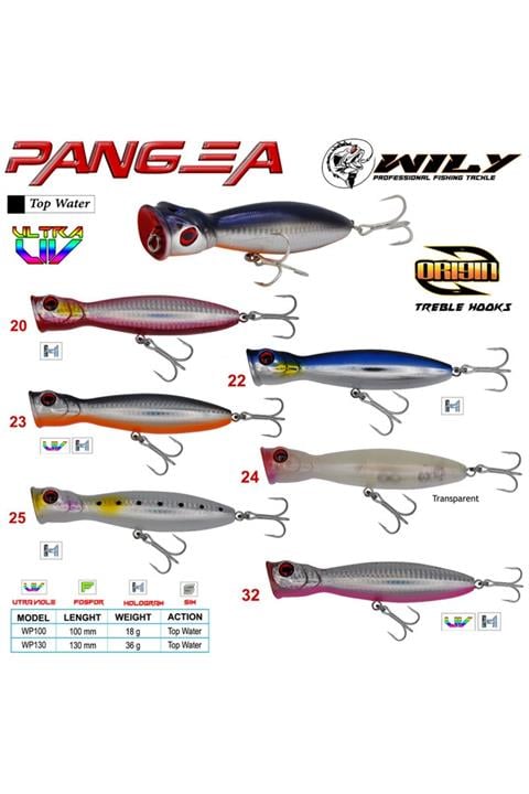 Wily Pangea 10 cm Poper Maket Balık 18 gr