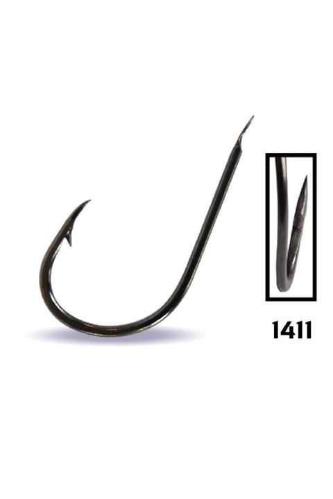 Youvella 1411 Kısa Pala Dövme Çupra İğnesi 100'lü Kutu Black Nikel No:3/0
