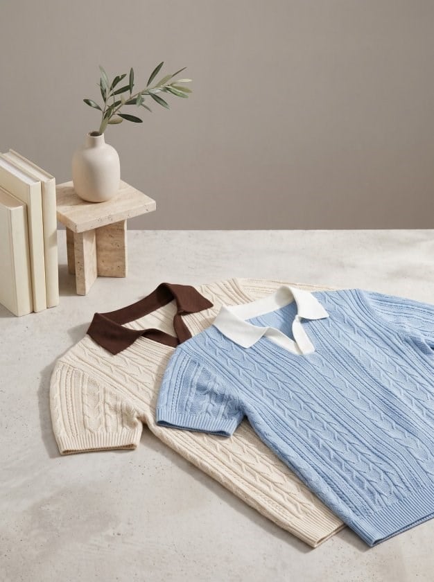 Erkek 2'li Paket Desenli Kısa Kollu Pamuk Triko Tişört