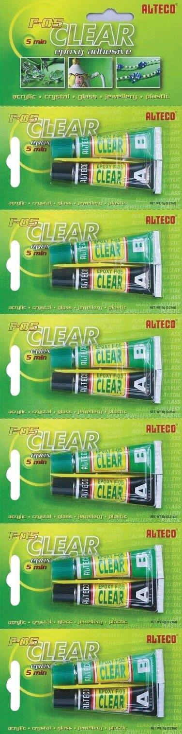 Alteco 6 gr Cam, Seramik Şeffaf Epoksi 6 adet