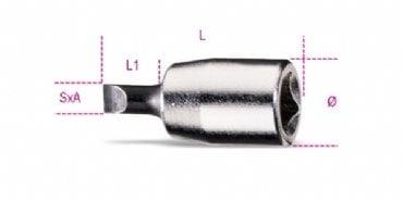 Beta 900LP 1/4'' Lokmalı Düz Tornavida 1.2x6.5mm