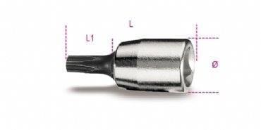 Beta 900PT 1/4'' Beşköşeli Torx Lokma PT30