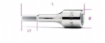 Beta 910ME Allen Lokma 3/8'' 10mm
