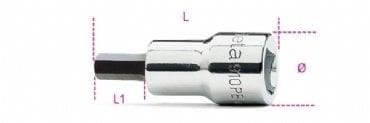 Beta 910PE 3/8'' Allen Lokma 5mm