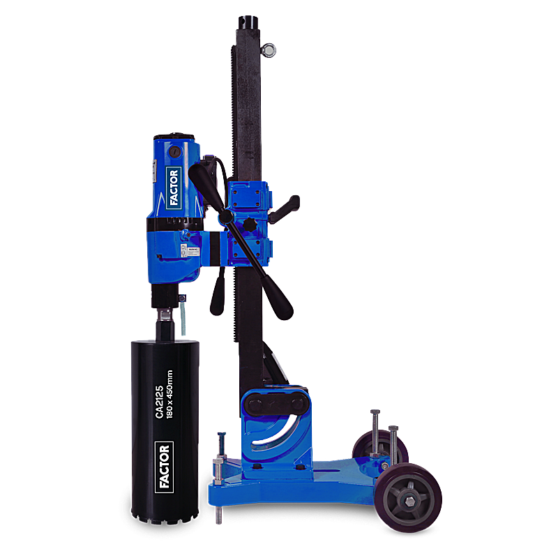 Factor FCCD300A 3980W Açılı Karot Makinası | Profesyonel Beton Karot Delme Makinesi