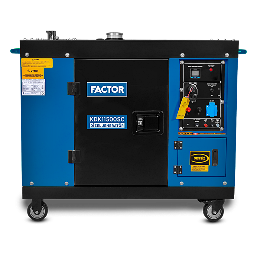 Factor KDK11500SC Monofaze Dizel Jeneratör 11 kVA Marşlı