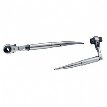 Glory Mafsallı Kazıklı Lokma Cırcır Anahtar (Kromajlı) 19x21mm