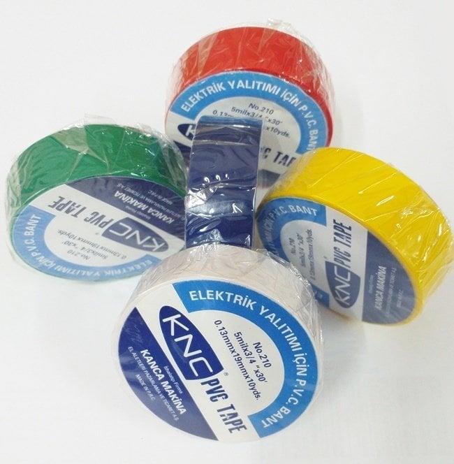 KNC 5 Renk PVC Elektrikçi İzole Band 5 Adet