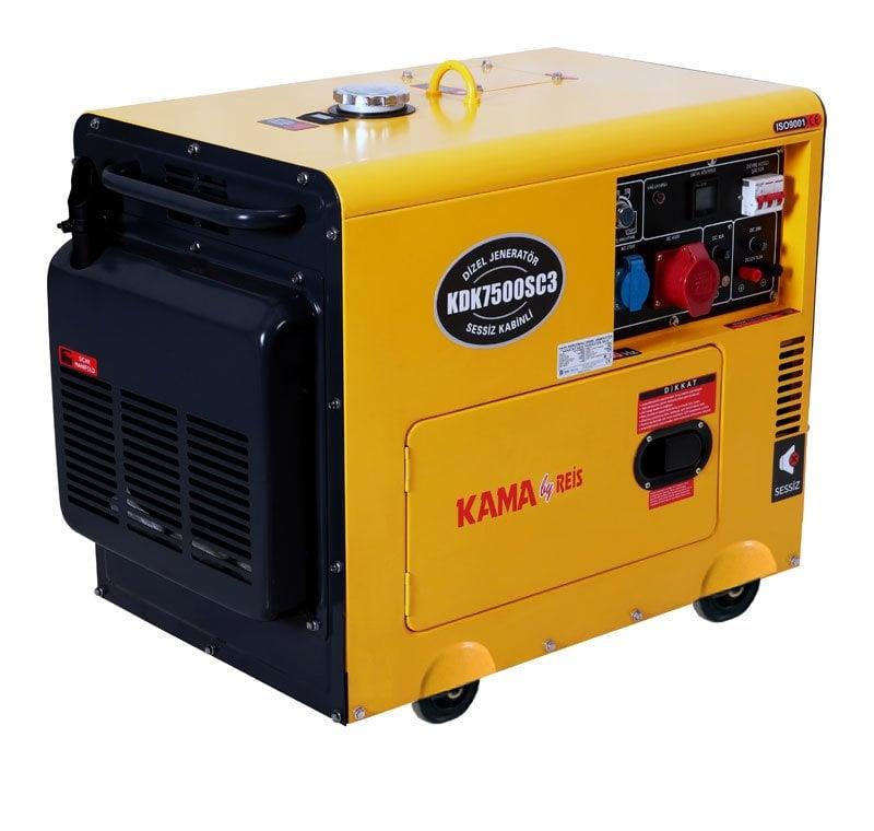 Kama By Reis KDK7500SC3 Dizel Jeneratör 6.9 kVA Trifaze