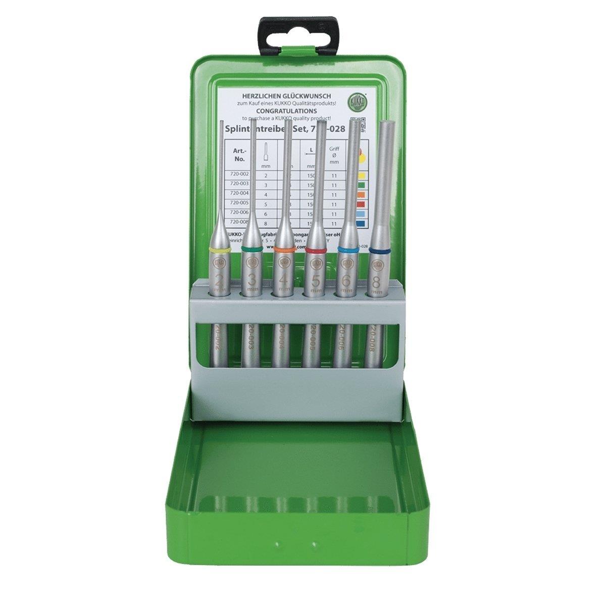 Kukko 6'lı Pim Zımba Takımı 2-3-4-5-6-8 mm