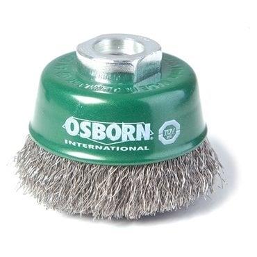 Osborn Pro İnox Düz Telli Çanak Tel Fırça D60 M14