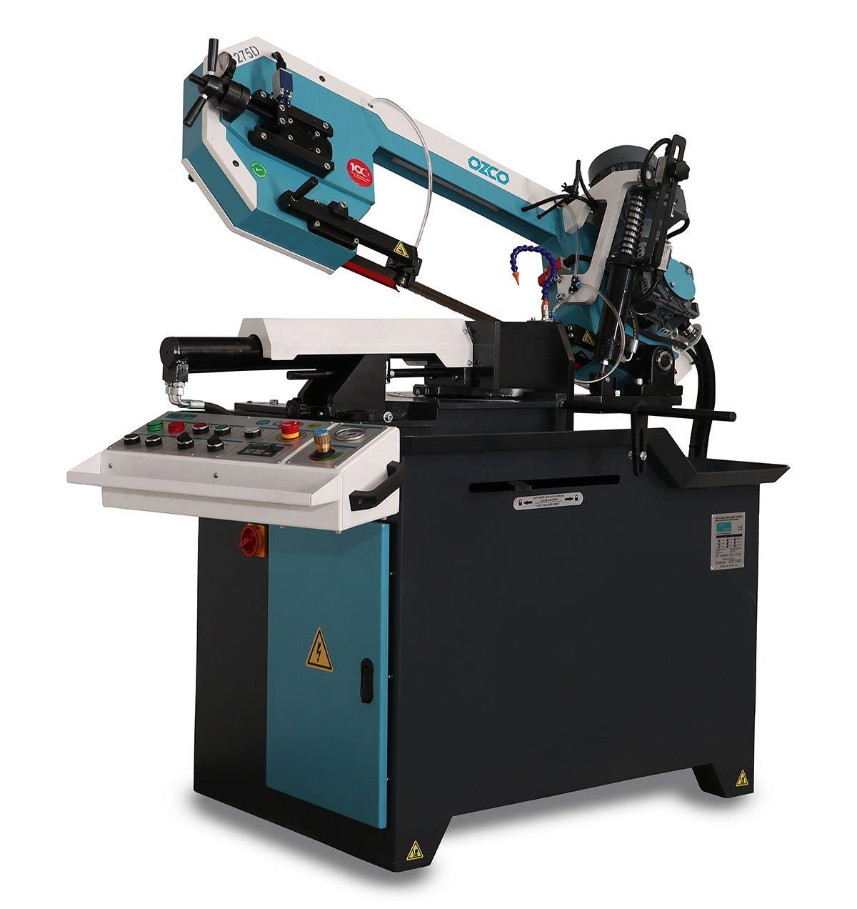 Ozco TS275D  Açılı Kesim Yarı Otomatik Şerit Testere 1,5 kW /380 V